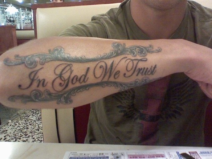 30+ Expressive In God We Trust Tattoo Designs for Men – EntertainmentMesh