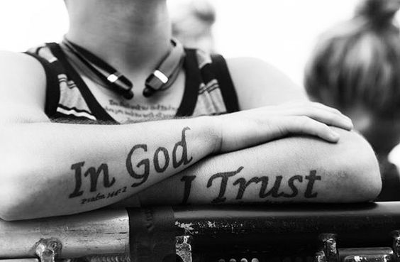 30+ Expressive In God We Trust Tattoo Designs for Men – EntertainmentMesh