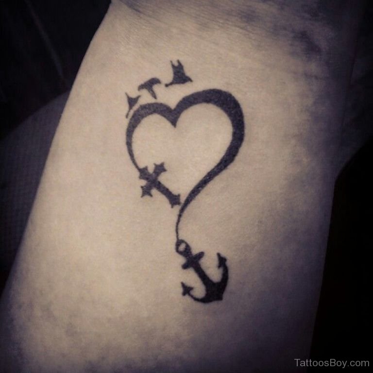 Cross Heart Anchor Tattoo / Small cross heart and anchor tattoo designs on inner ... : See more ideas about anchor tattoo, tattoos, anchor tattoos.