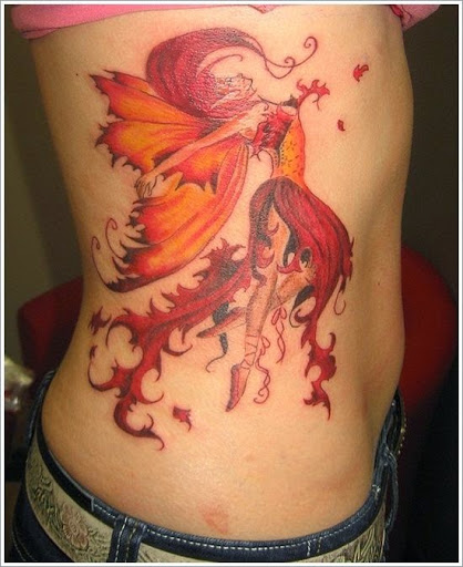 beautiful fairy tattoo for girls