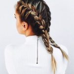 french braided pigtails
