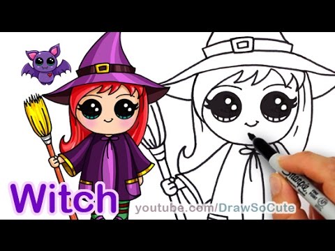 20 DIY Draw So Cute Halloween Things on Paper – EntertainmentMesh