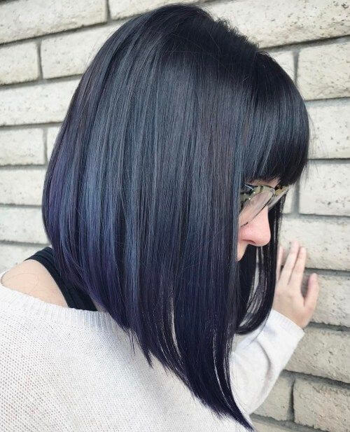 long bob with bangs