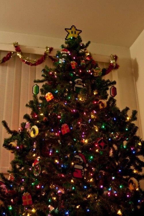 Super Mario Christmas tree decors