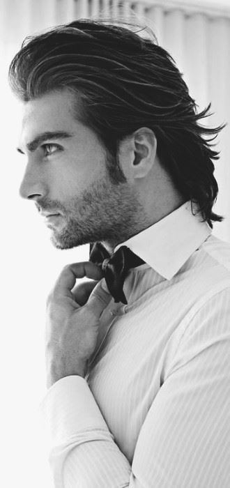 men slick back haircut