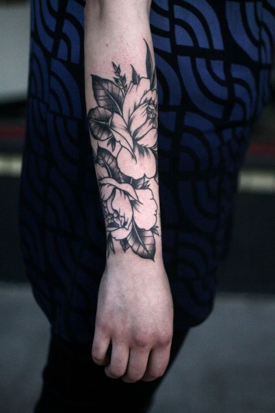 45+ Girly Flower Half Sleeve Tattoos Gif