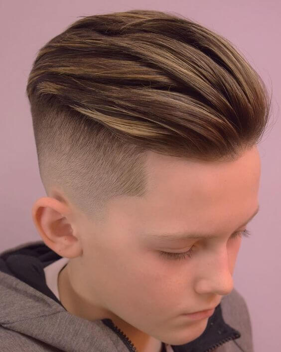Faded Back Combed Haircut For Small Boys Entertainmentmesh