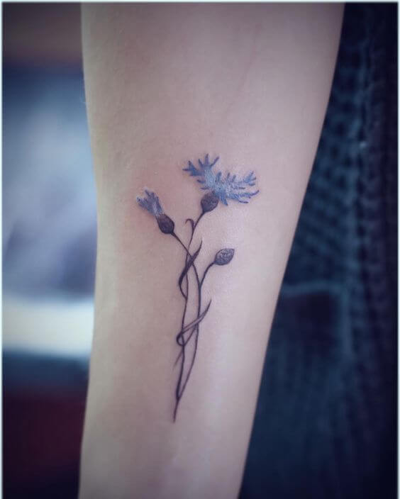 conflower tattoo design