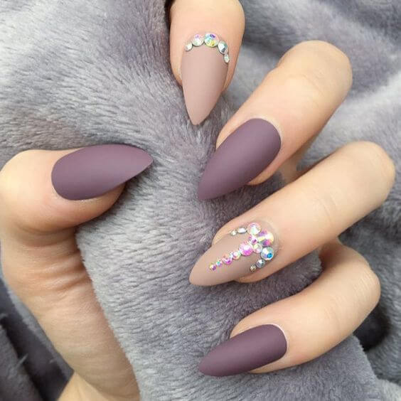 acrylic stud nail art