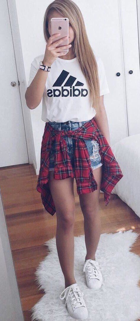 back to school shorts outfit ideas for girls