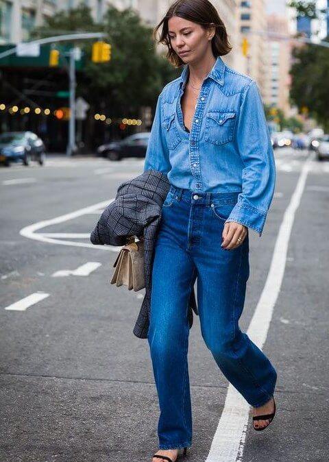 denim jeans shirt pant outfit ideas for school
