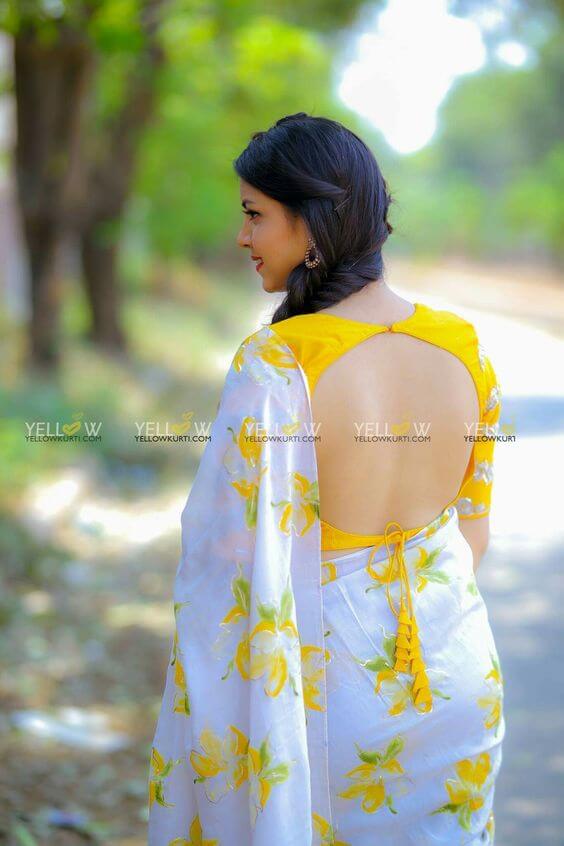 latest blouse back designs
