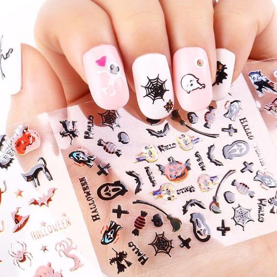 cute halloween nail art stickers