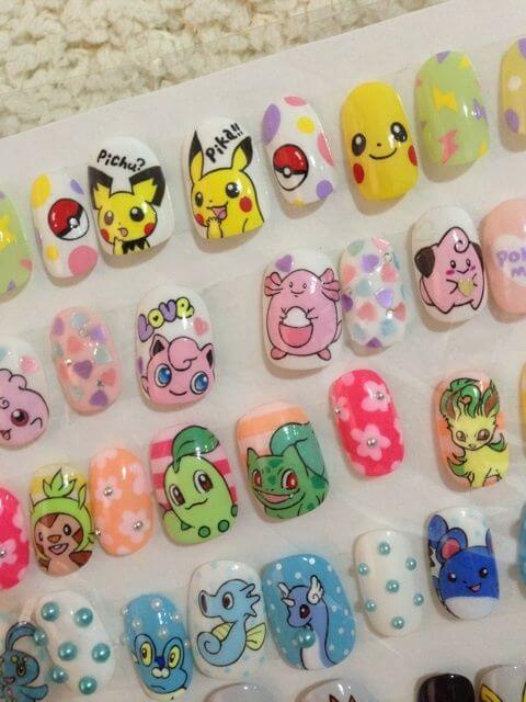 pokémon nail decals