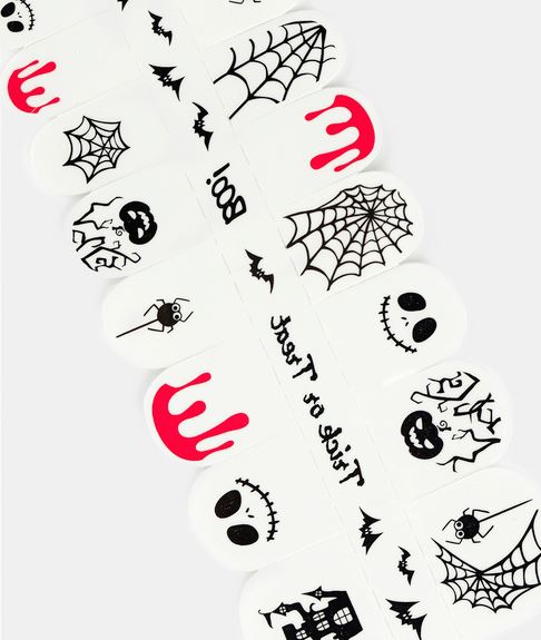 spooky halloween nail stickers