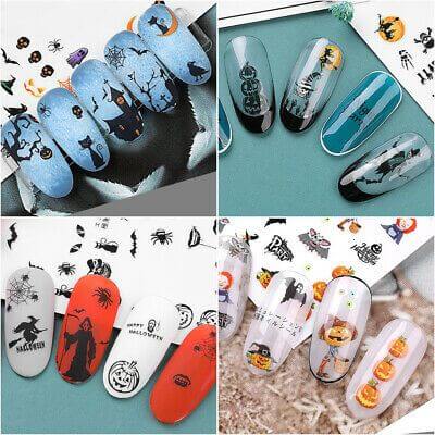 spooky scary halloween nail art stickers