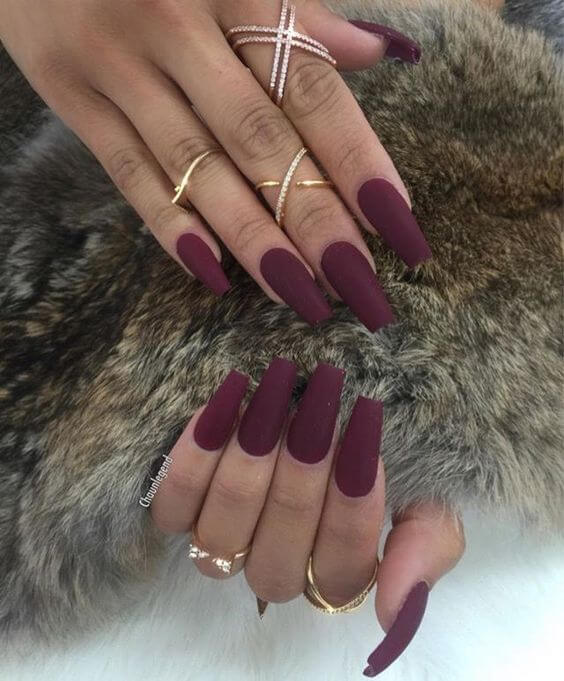 cute coffin nail polish color ideas for winter