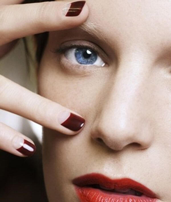 half moon manicures