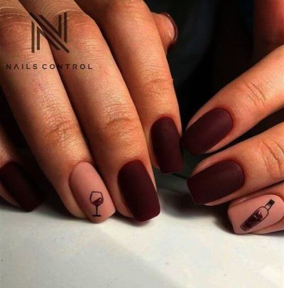 10 Amazing Wine-Colored Nail Design Ideas | EntertainmentMesh