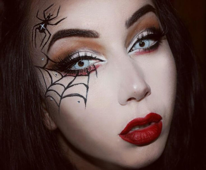 spider witch makeup ideas for halloween