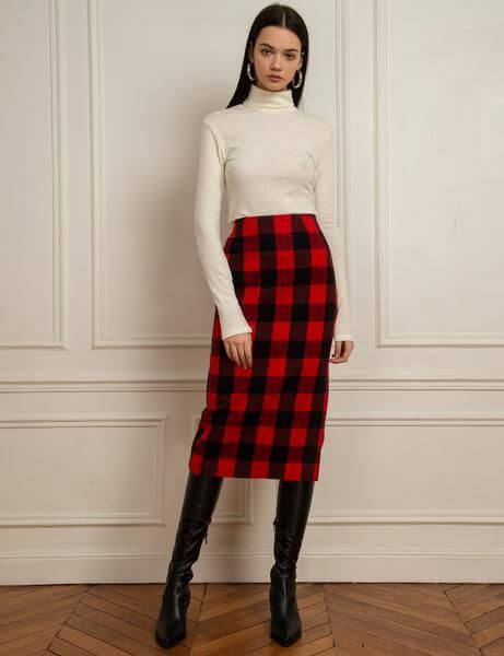 pencil skirt christmas outfit