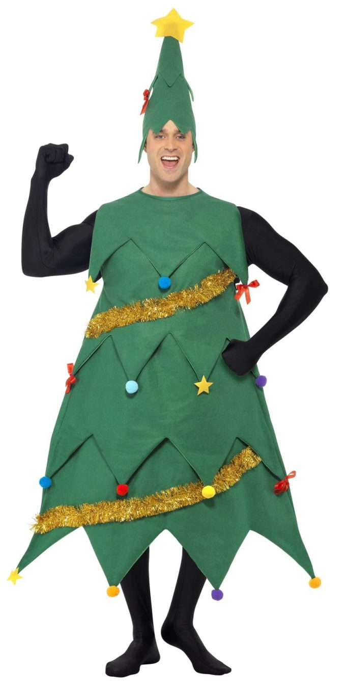funny christmas tree costume ideas for men