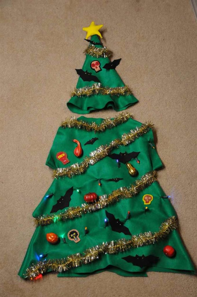 funny handmade christmas tree fancy dress ideas