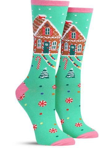 cute ugly sweater christmas socks for girls