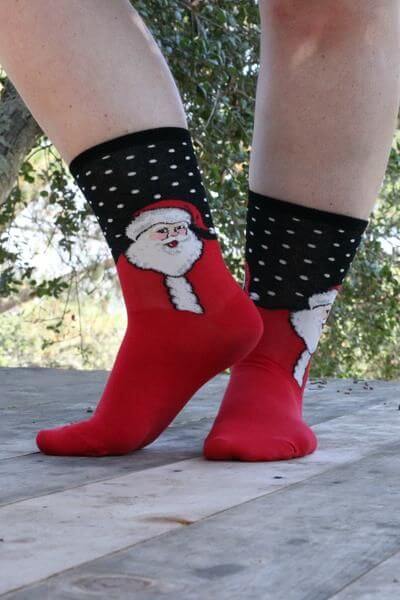 santa claus christmas socks