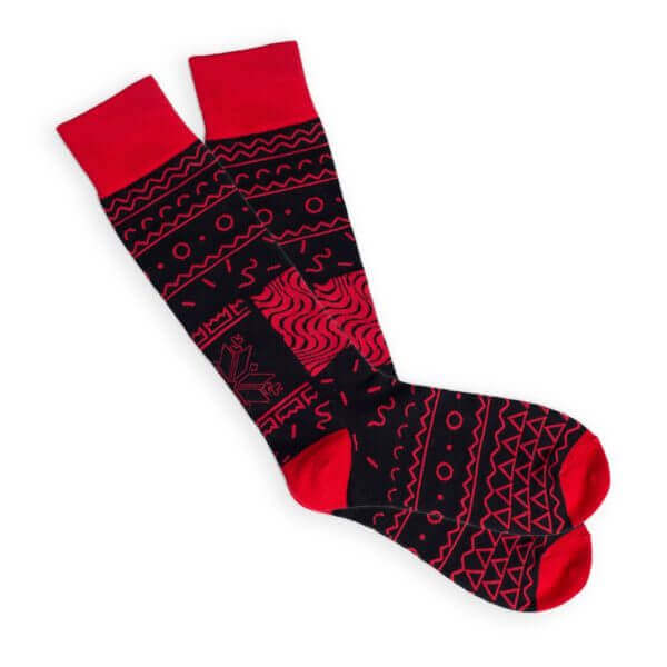ugly christmas pattern socks