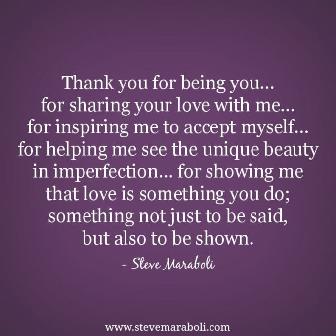 thank you for being you quotes for love