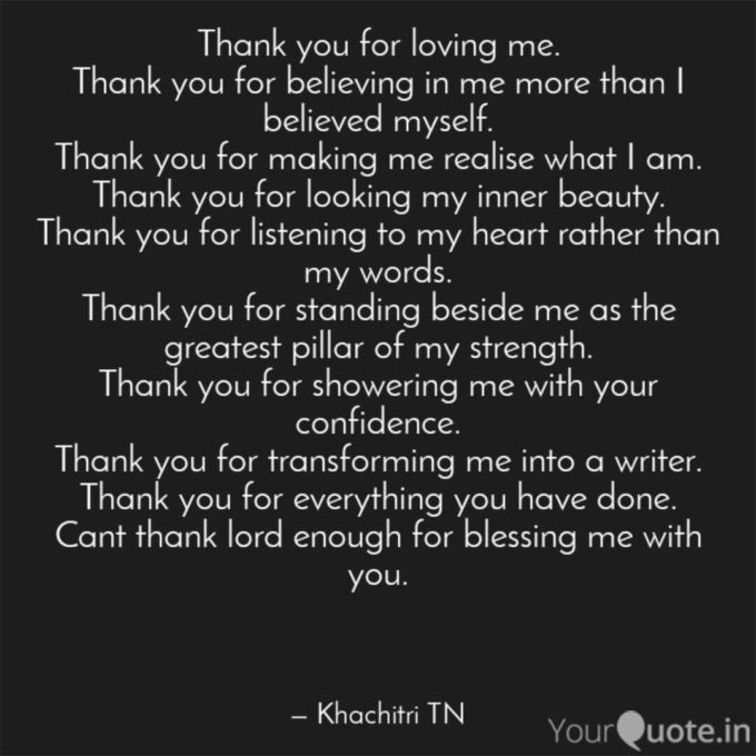 thank you for loving me quotes