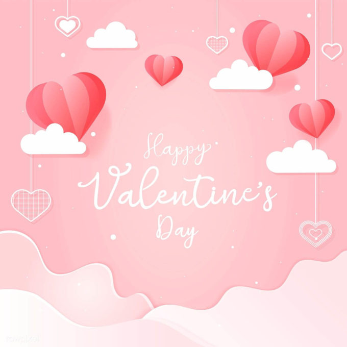 download free happy valentines day pink card image