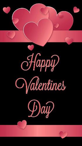 download free happy valentines day pink hearts image for card