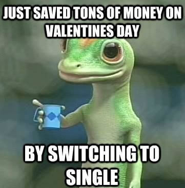 funny single valentines day meme