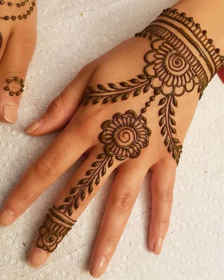 Unique Trendy  Chain Mehndi  designs  EntertainmentMesh