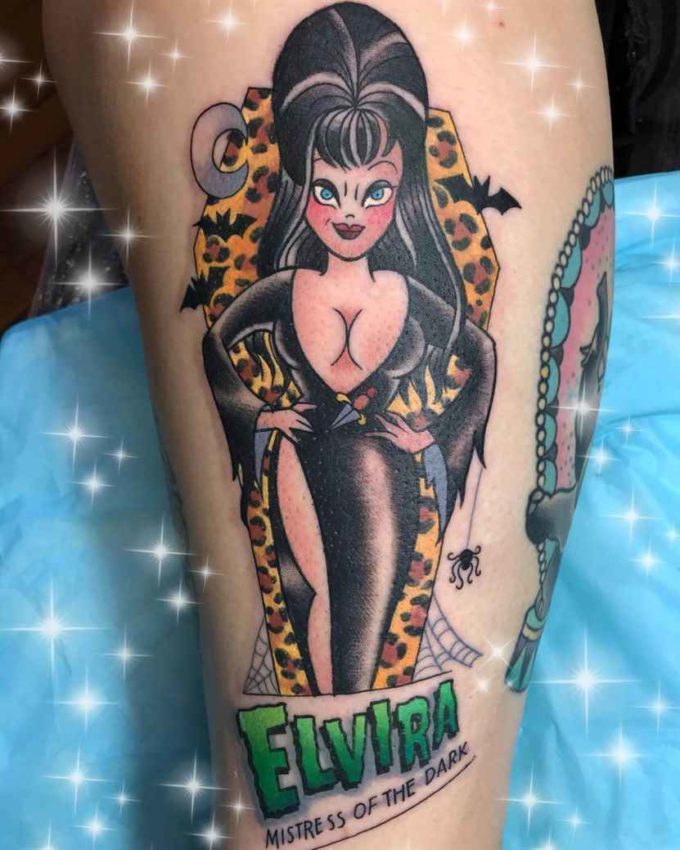 animated elvira mistress of dark tattoo