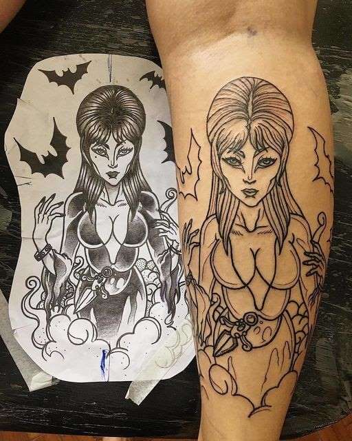 animated elvira tattoo