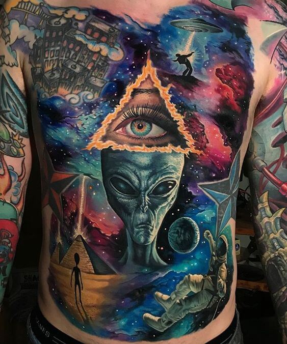 astronomy tattoo ideas for full body