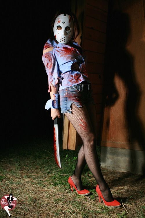 friday the 13th jason female getup idea for halloween