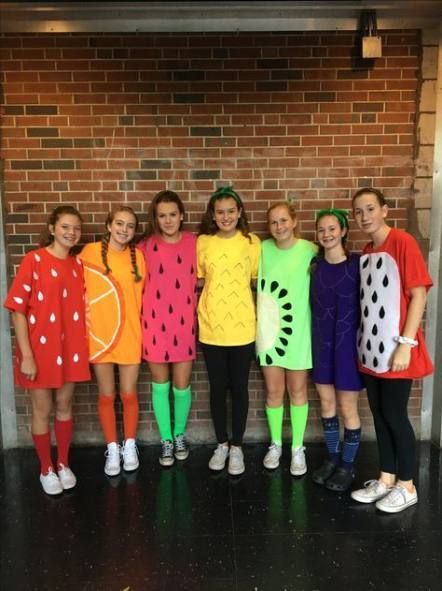 fruits group halloween costumes for work