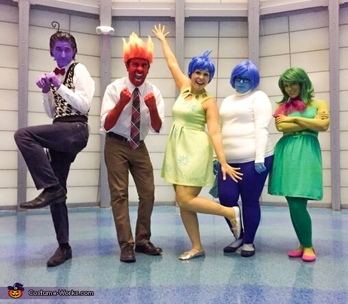 inside out group halloween costumes for work