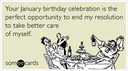 new year resolution january birthday meme