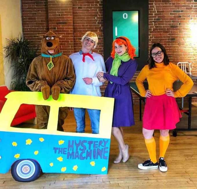 scooby doo group halloween costumes for work