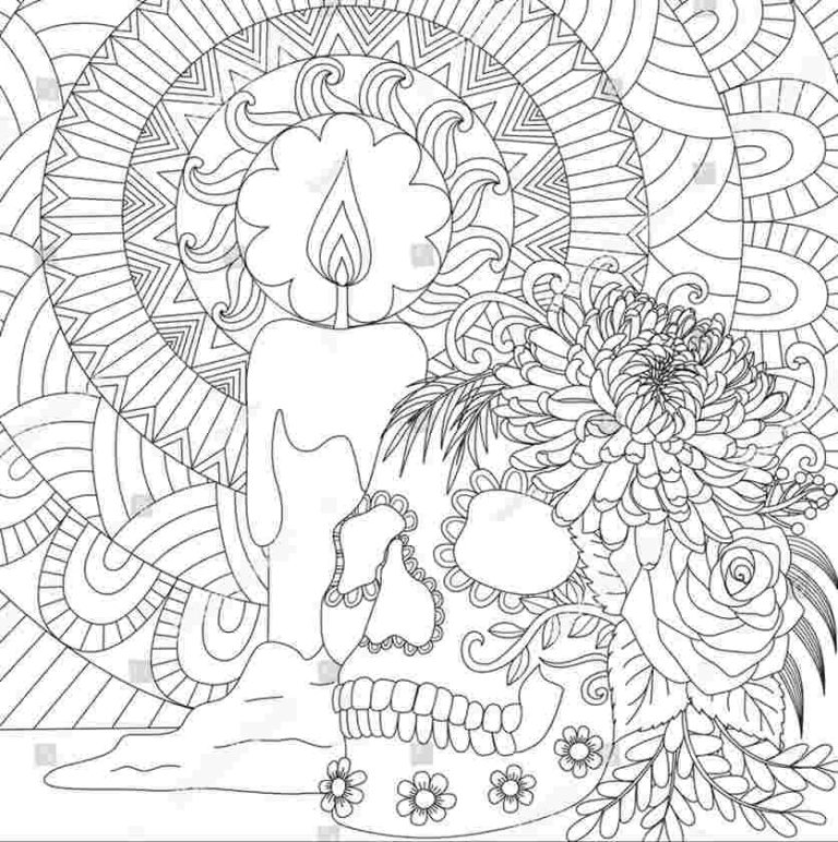 25 Free Printable Skull Coloring Pictures For Halloween Entertainmentmesh