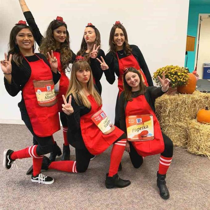 spice girls group halloween costumes for work