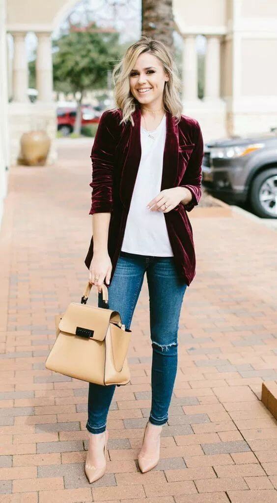 casual female velvel jacket dress ideas for christmas holidays