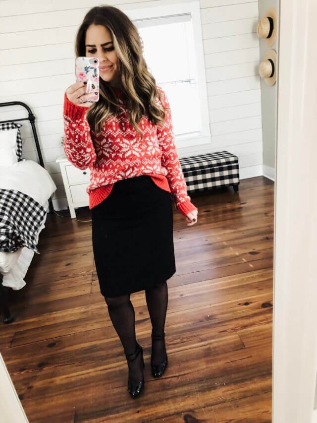 casual pencil skirt christmas dress ideas