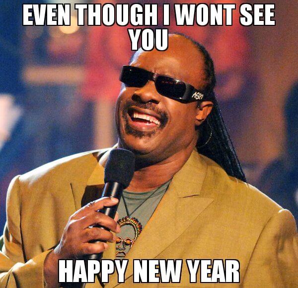blind man happy new year meme