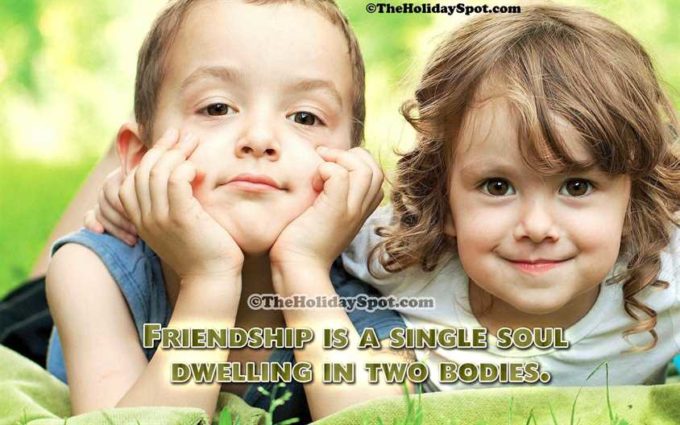 small cute friendship quote image